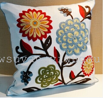 Towel embroidered pillow case
