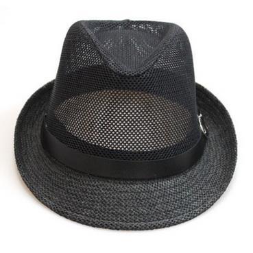 Breathable Sun-Proof Summer Hat Top Hat for Middle-Aged and Elderly Men Spring, Summer, Autumn Mesh Straw Hat Fedora Hat Performance Hat
