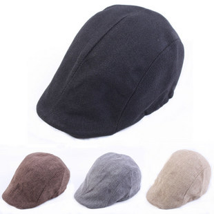 Summer Women's Hat Linen Beret Comfortable Breathable Peaked Cap Men's Hat Wholesale