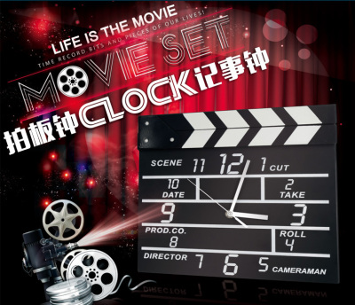The new KAFKA movie director clapper clock shooting board fashion message board clock