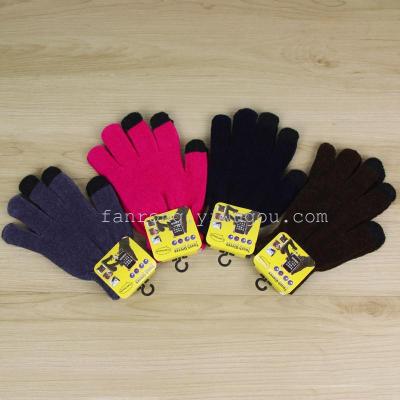 Cher, touch gloves gloves new autumn and winter warm touch gloves chenille chenille fashion