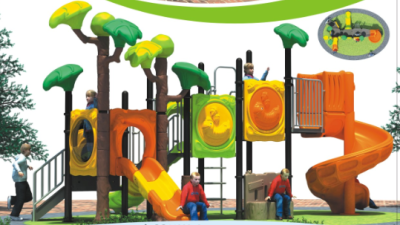 Large nursery tree house medium outdoor slide slide slide