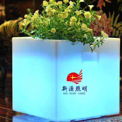 Factory direct /LED light-emitting furniture, European style light-emitting flower pots / plastic flower pots lighting