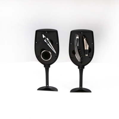 Stainless steel, high - end multi - function wine glass opener set of creative and exquisite bottle opener