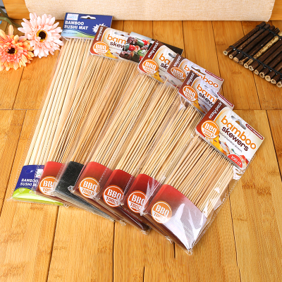 Disposable bamboo stick natural environmental protection bamboo stick resistance high temperature barbecue bamboo stick manufacturers direct selling