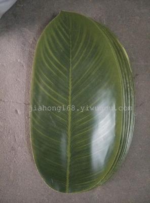 Hand cloth table mat hotel supplies large banana leaf banana leaf evergreen leaf simulated leaves