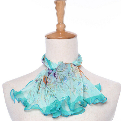 Stringy selvedge georgette kerchief female chiffon scarf bow tie hair band for all seasons