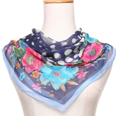 The wind is still lady qiao the small square towel temperament tie hair ribbon business silk scarf.