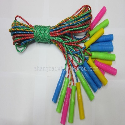 Jing super sports toys and fitness equipment for children plastic handle cotton rope manufacturers direct sales