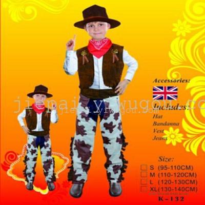 Halloween children's cowboy clothes