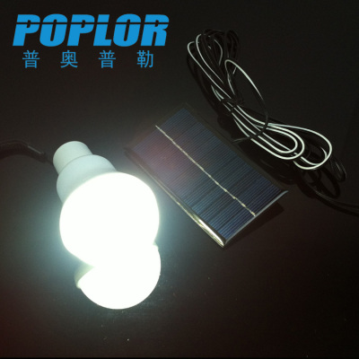 9W emergency light / solar charge LED light bulb / lithium battery / portable camping light