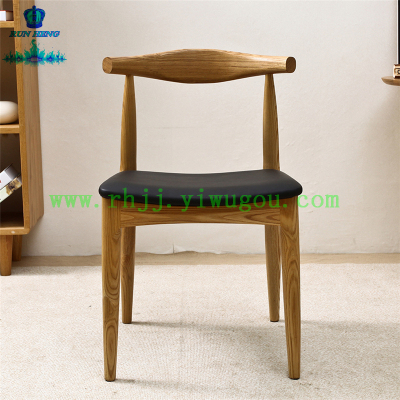 Factory direct, solid wood chair, leisure chair, horn Coffee office chair