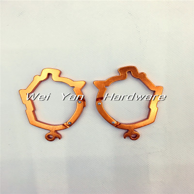 Factory direct Aluminum Alloy shaped carabiner keyholders carabiner new mountaineering buckle