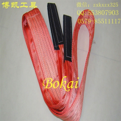 High strength and high strength double layer polyester tape for the mechanical lifting of the crane