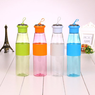 Manufacturers selling portable cup exquisite color transparent glass simple student