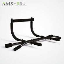 Household doors for indoor fitness barbell multi-function pull-up device frame wall bar