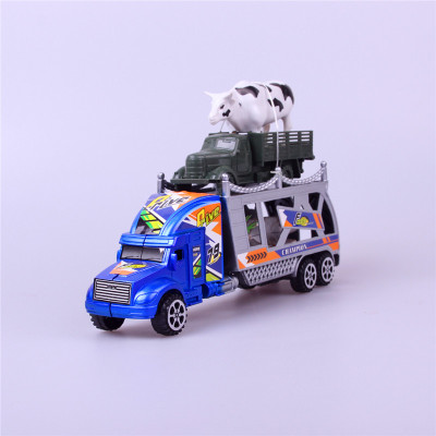 The sale of toys wholesale mall stall animal toy car container vehicle inertia in children