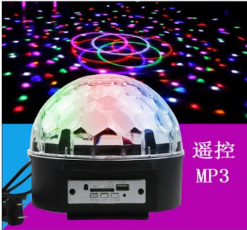 Crystal Magic Ball KTV Bar Stage Lights Remote Control MP3