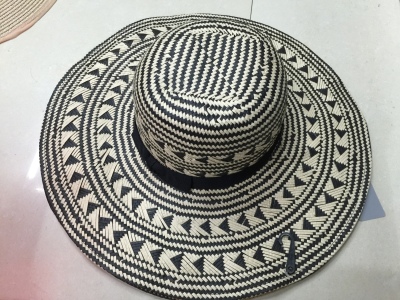 Manufacturer direct sale panama hat fashion double color lady hat.