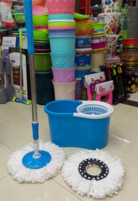 Rotary mop bucket mop double drive automatic mop head rod mop mop bucket of household size