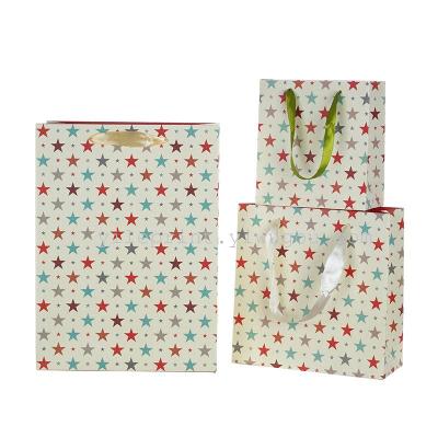 Direct manufacturers, 210 grams of white small fresh pattern gift bags.