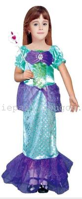 Cosplay costume Halloween Mermaid Costume Dress Mermaid Princess Dress Mermaid Princess Dress