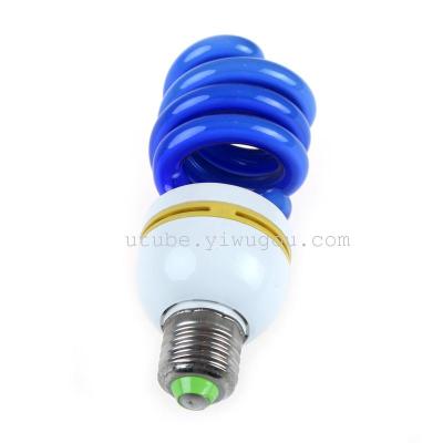 Foreign Trade Export Blue Natural Color Tube Small Half Screw Three PCs Energy-Saving Lamp
