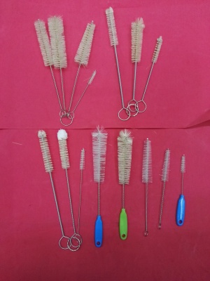 Brush, brush, pipe brush, machine brush, teapot brush, test tube brush. Clear wash.