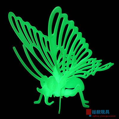 Boxed 001 butterfly 019 luminous skeleton fluorescent splicing toy toy