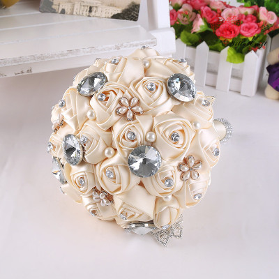 Wedding ceremony wedding cloth art hand-holding flower Korean wedding dress photography flower simulation flower.