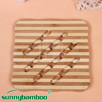 Manufacturers selling boutique bowl pad pad pad basin prevent scalding heat insulation pad for Zebra bamboo mat