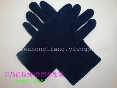 Authentic spot stock to deal with polar fleece winter warm gloves 3 color