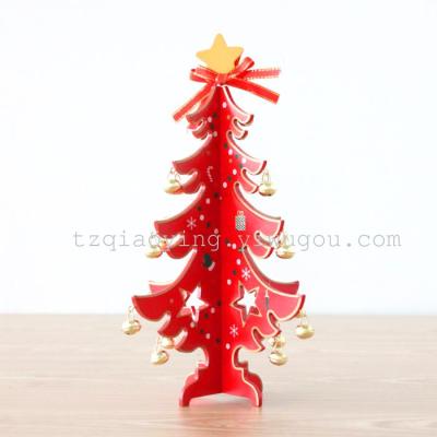 Christmas decorations creative wood DIY Bell Christmas tree