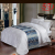 Bed linen four piece jacquard satin bedding set of four hotels