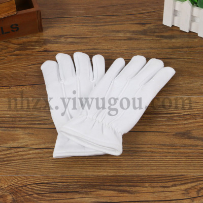 Winter etiquette dancing gloves thick gloves parade white gloves parade