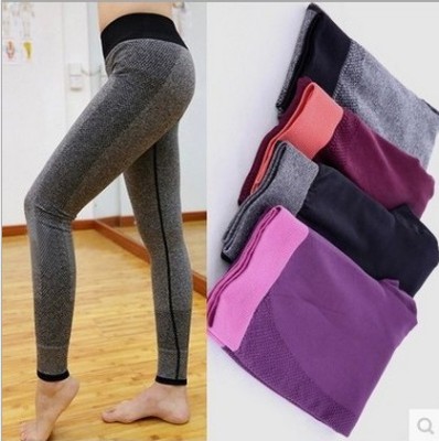 Fashion fitness super elastic thin quick drying pants Yoga Tights Pants nine