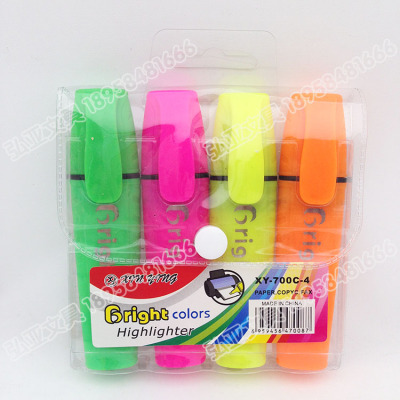 The fluorescent pen set 4 color 6 color fluorescent color pen, marker pen