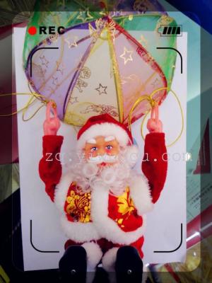 The 9123 parachute Santa fangendou small electric Christmas decorations gifts