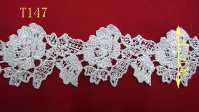 Lace, lace, lace dress, embroidery, polyester, bar code, water soluble lace