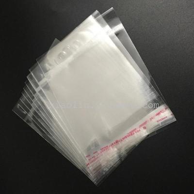Direct manufacturers of high transparent OPP card with a self sealing plastic bag hanging accessories