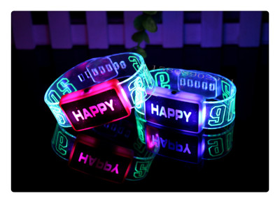 HAPPY flash watch 2016 light emitting bracelet with a small New Year gift wholesale