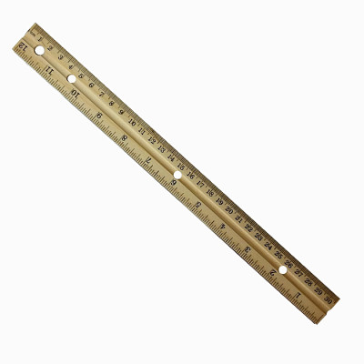 stationery  Ruler sets foot ruler SM3026K4 original four-hole wooden ruler Wood ruler