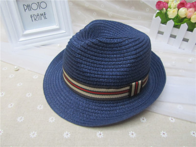 Spring and summer color ribbon jazz hat bonnet British style hat hat