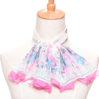 Print small square scarf small silk scarf spring summer new han version of the female scarf scarf.