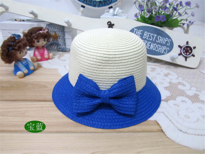 Children bow basin hat hat stitching summer sun hat hat