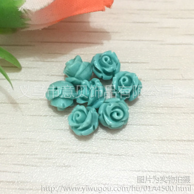 [YiBei coral] Coral powder 6mm rose semi-finished accessories wholesale