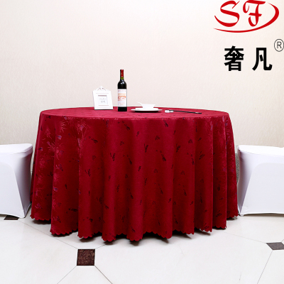 Zheng hao hotel has wedding banquet jacquard round tablecloth wholesale European hotel