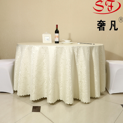Restaurant supply of Zheng hao hotel is located in the circular of hotel banquet, tablecloth hotel restaurant restaurant supply all polyester high-end restaurant