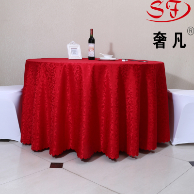 Hotel Tablecloth round Restaurant Restaurant Tablecloth Chinese Style Coffee Table Cloth Wedding Large round Table Table Cloth Tablecloth Wholesale