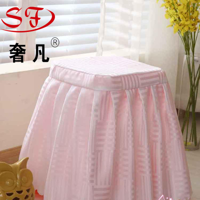 Zheng hao hotel supplies plastic stool set garden fabric stool cover hotel restaurant stool chair cover cloth